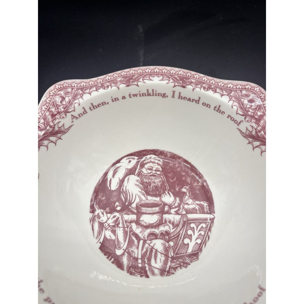Johnson Brothers Twas the Night Before Christmas Vegetable Serving Bowl Retired - Picture 5 of 8